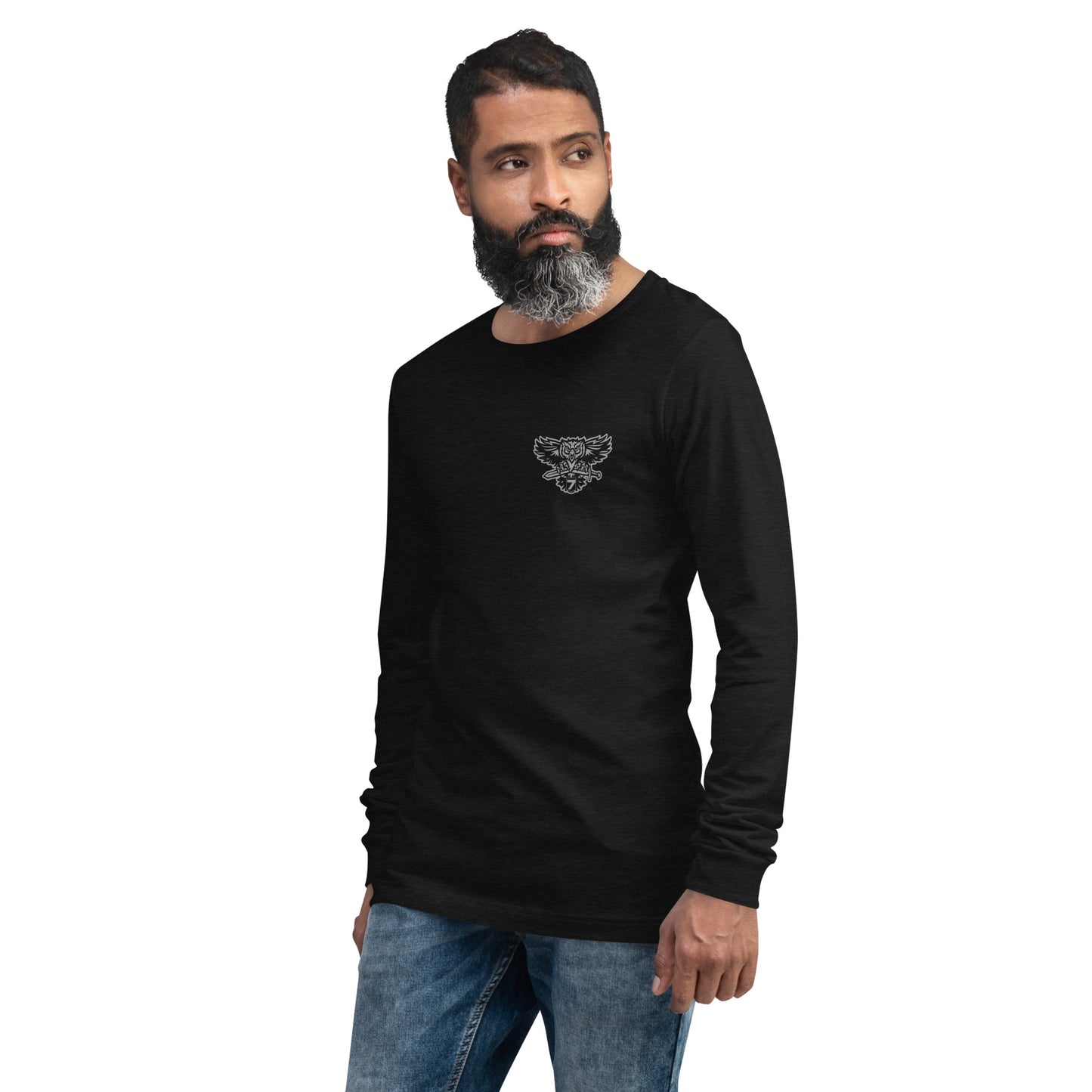 District 7 Front Logo Unisex Long Sleeve Tee