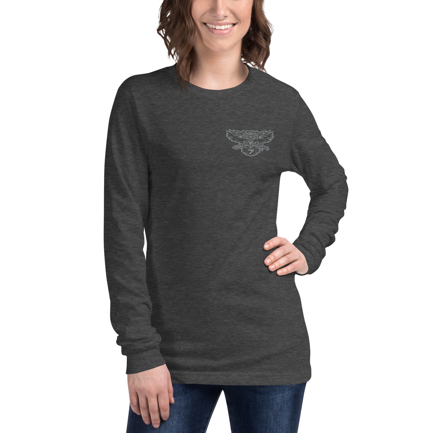 Bella & Canvas District 7 Front & Back Print Subdued Long Sleeve Tee