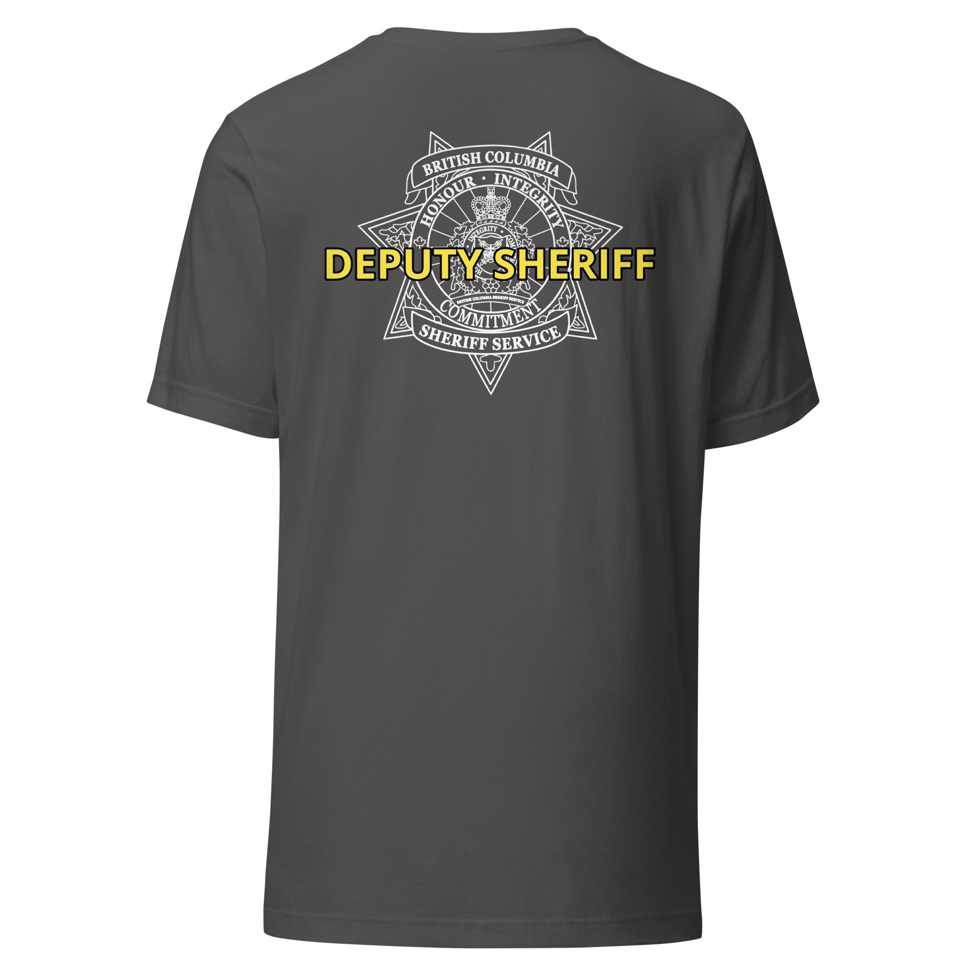 British Columbia BC Sheriff Custom Duty TShirt 911 Duty Gear