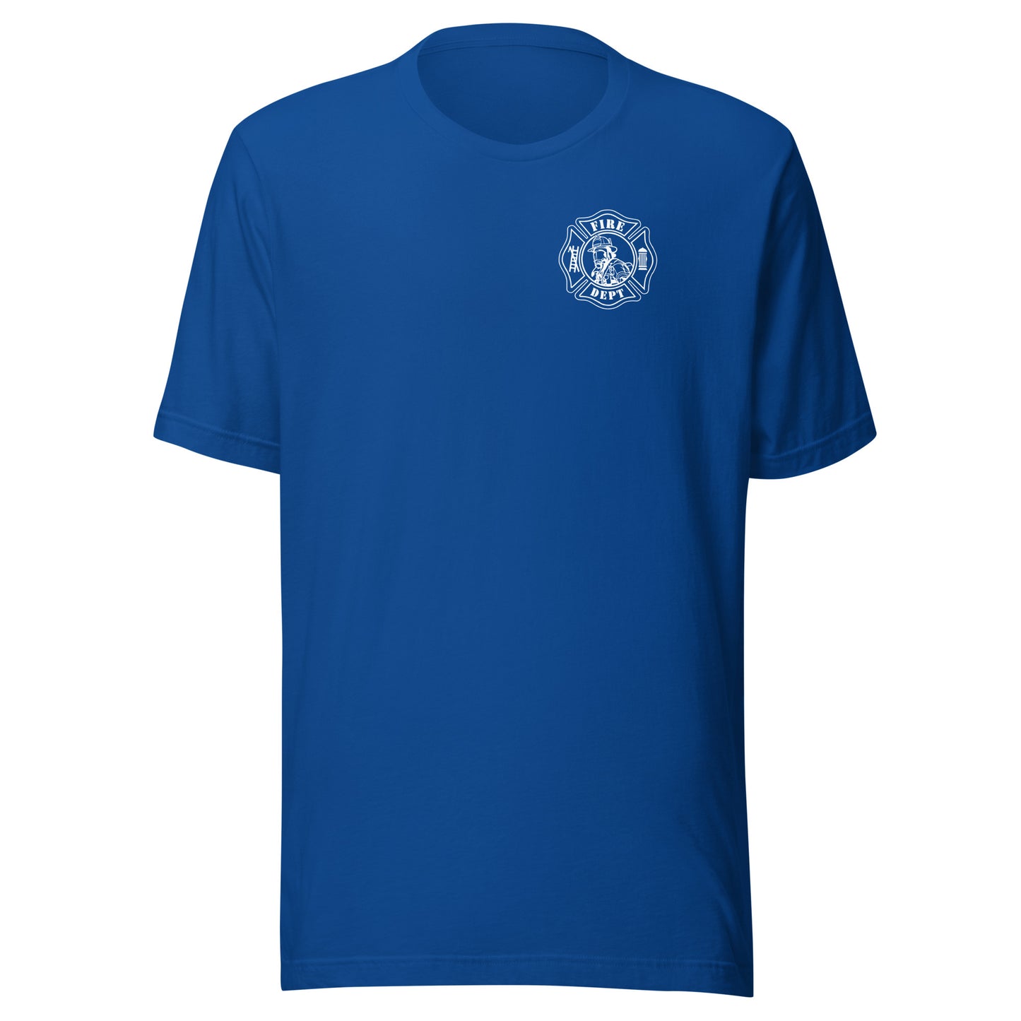 Fire Department Maltese Cross Front and Back Unisex Premium T-shirt