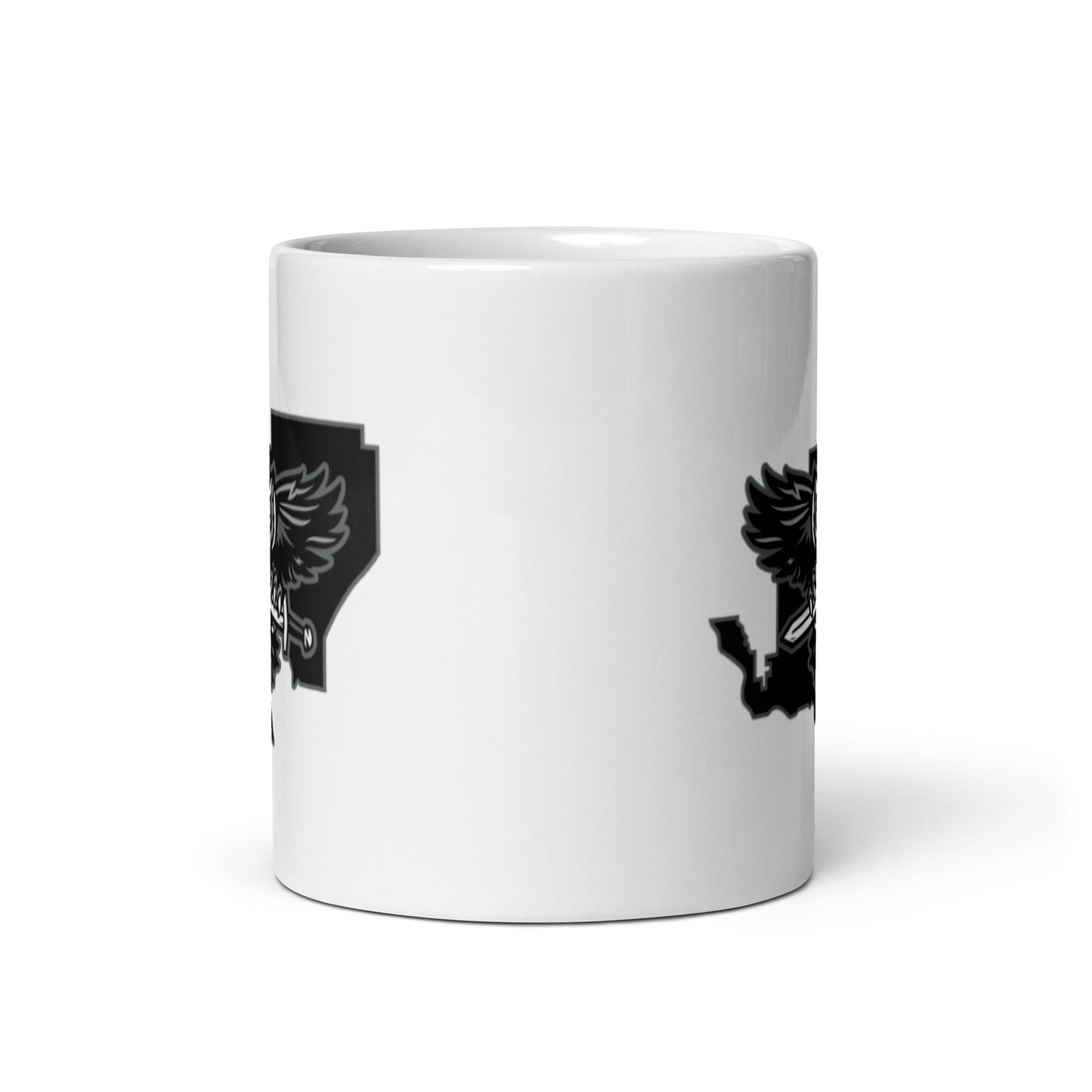 District 7 White glossy mug
